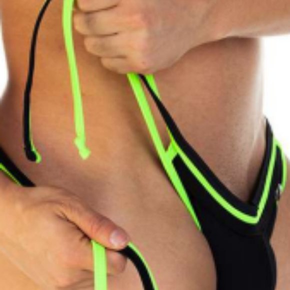 GIGO STRIP PINK SWIM BRIEF - Picture 4 of 6